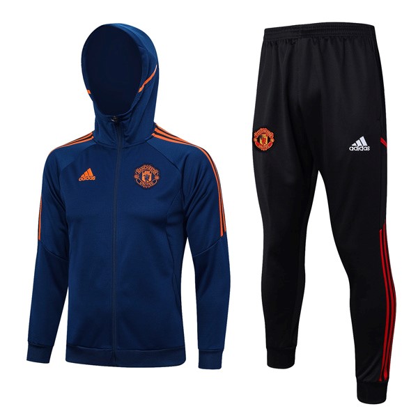 Chaqueta Con Capucha Manchester United 2024 Blau